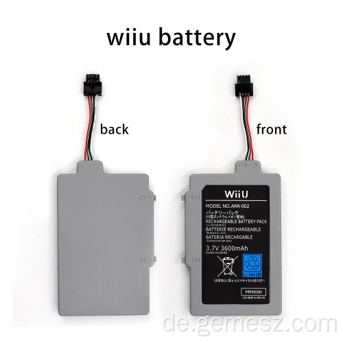 Wiederaufladbarer 3600-mAh-Akku für Wii U GamePad